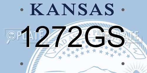 1272GS Kansas License Plate