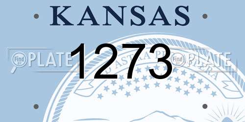 1273 Kansas License Plate