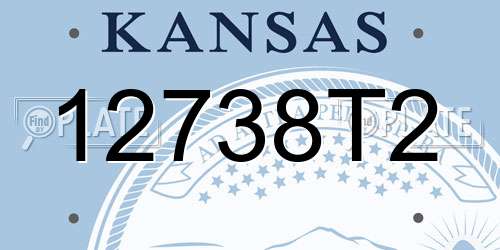 12738T2 Kansas License Plate
