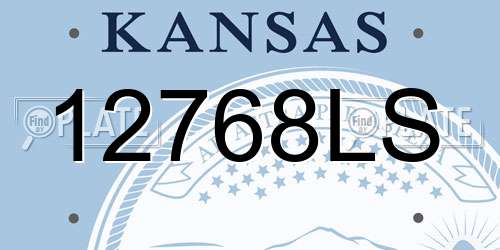12768LS Kansas License Plate
