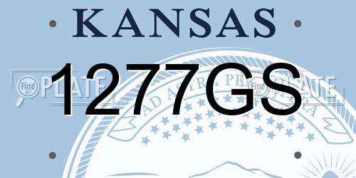 1277GS Kansas License Plate