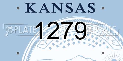 1279 Kansas License Plate
