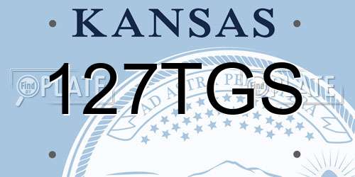 127TGS Kansas License Plate