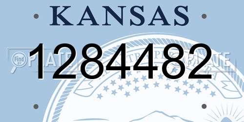 1284482 Kansas License Plate