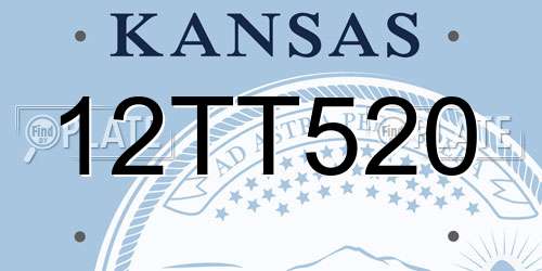 12TT520 Kansas License Plate