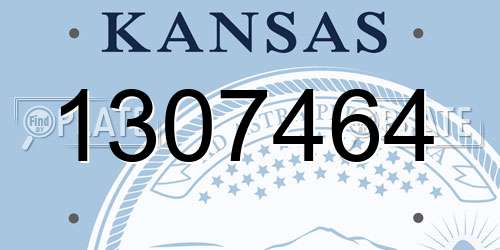 1307464 Kansas License Plate
