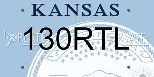 130RTL Kansas License Plate