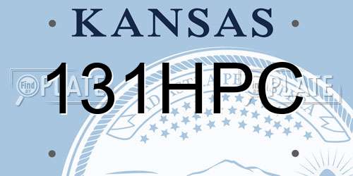 131HPC Kansas License Plate