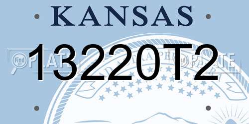 13220T2 Kansas License Plate