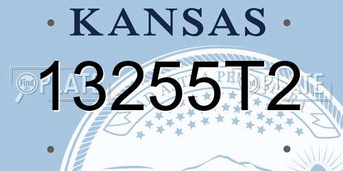 13255T2 Kansas License Plate