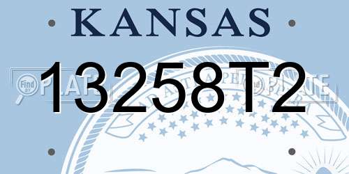 13258T2 Kansas License Plate