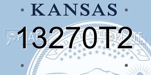 13270T2 Kansas License Plate