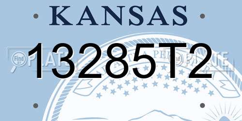 13285T2 Kansas License Plate