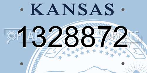 1328872 Kansas License Plate