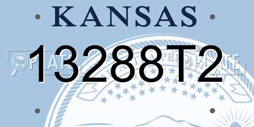 13288T2 Kansas License Plate