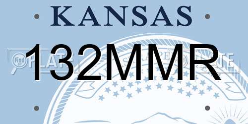 132MMR Kansas License Plate