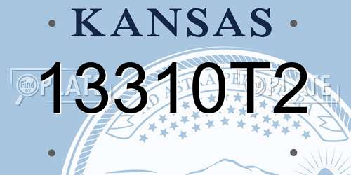 13310T2 Kansas License Plate