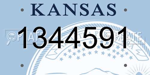 1344591 Kansas License Plate