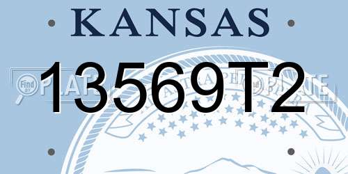 13569T2 Kansas License Plate