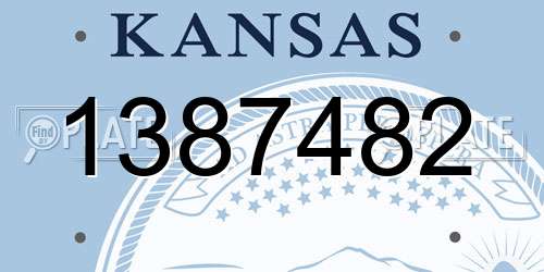 1387482 Kansas License Plate