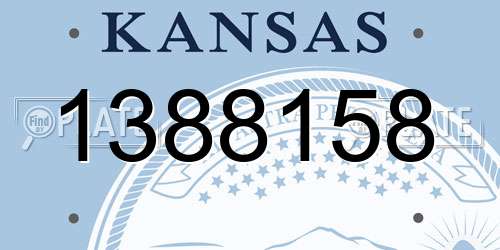 1388158 Kansas License Plate