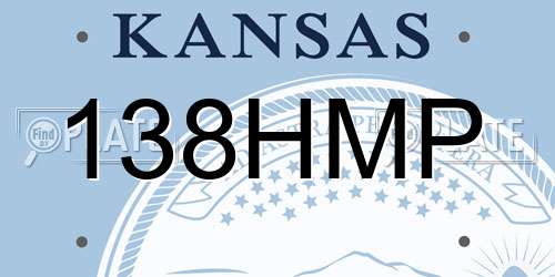 138HMP Kansas License Plate