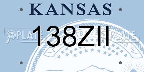 138ZII Kansas License Plate