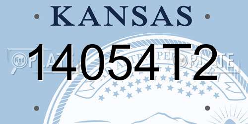 14054T2 Kansas License Plate