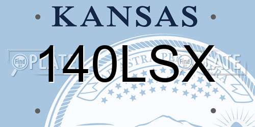 140LSX Kansas License Plate