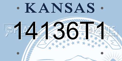 14136T1 Kansas License Plate