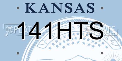 141HTS Kansas License Plate