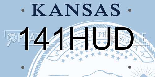 141HUD Kansas License Plate