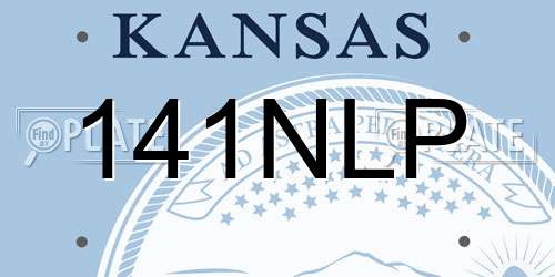 141NLP Kansas License Plate