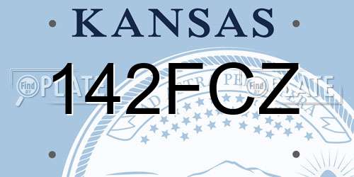 142FCZ Kansas License Plate