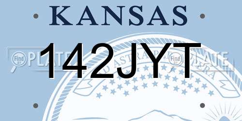 142JYT Kansas License Plate