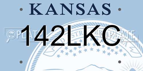 142LKC Kansas License Plate