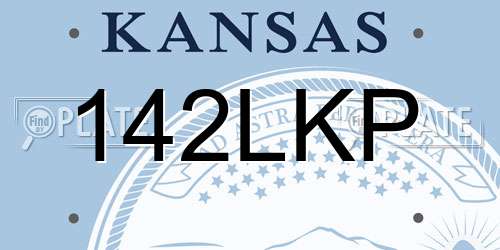 142LKP Kansas License Plate