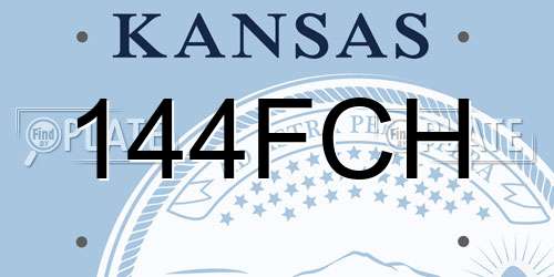 144FCH Kansas License Plate