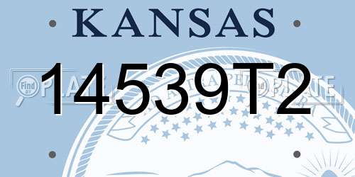 14539T2 Kansas License Plate