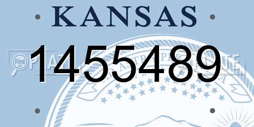 1455489 Kansas License Plate