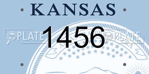 1456 Kansas License Plate