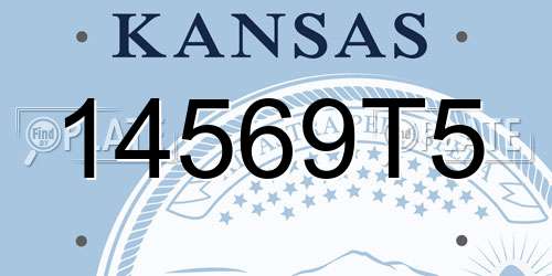 14569T5 Kansas License Plate