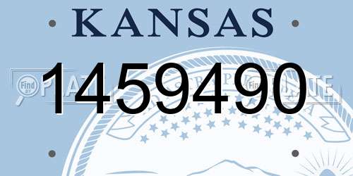1459490 Kansas License Plate