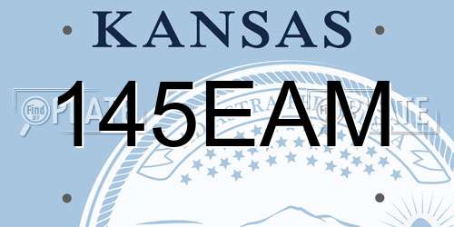 145EAM Kansas License Plate