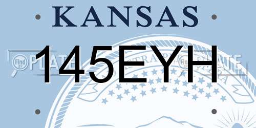 145EYH Kansas License Plate