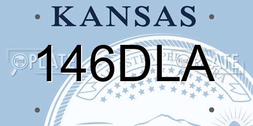 146DLA Kansas License Plate