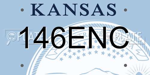 146ENC Kansas License Plate