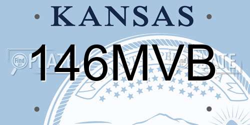 146MVB Kansas License Plate