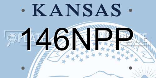 146NPP Kansas License Plate