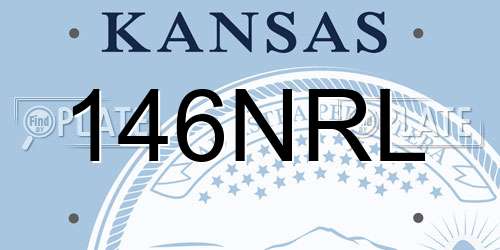 146NRL Kansas License Plate